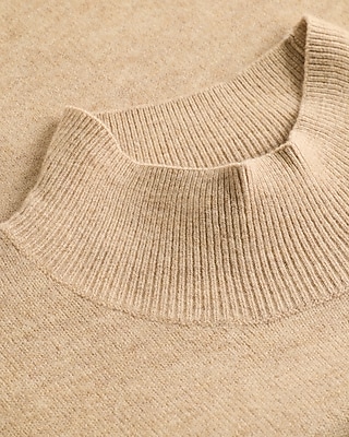 Ultrasoft Relaxed Heathered Mock Neck Sweater