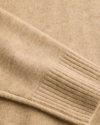 Ultrasoft Relaxed Heathered Mock Neck Sweater