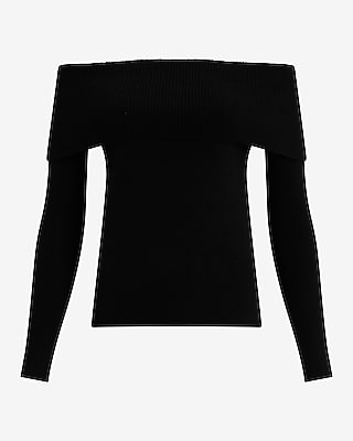 Cloud Soft Fold Over Off The Shoulder Sweater