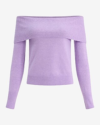 Cloud Soft Foldover Off The Shoulder Sweater