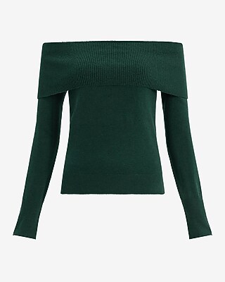 Supersoft Foldover Off The Shoulder Sweater
