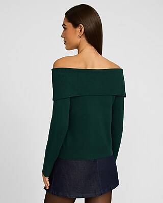 Cloud Soft Foldover Off The Shoulder Sweater