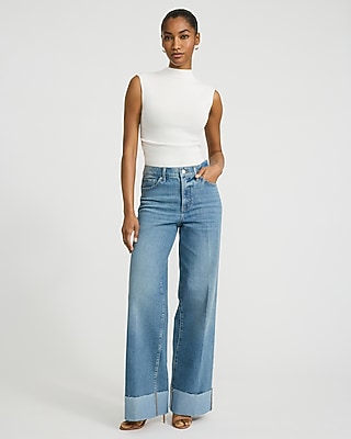 Mock Neck Ruched Sweater Tank