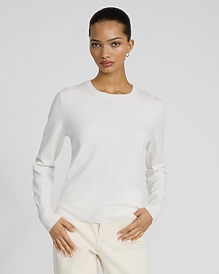 Plush Airy Soft Crew Neck Wide Sleeve Sweater | Express
