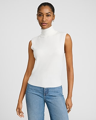 Silky Soft Fitted V-neck Sweater Tank | Express
