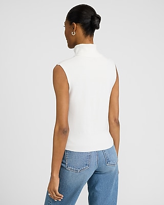 Skimming Turtleneck Sweater Tank