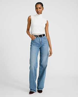 Skimming Turtleneck Sweater Tank