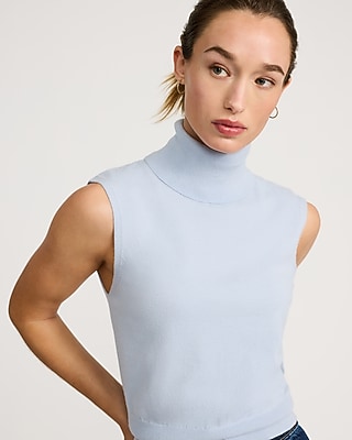 Airy Soft Skimming Turtleneck Sweater Tank
