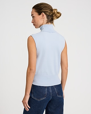 Airy Soft Skimming Turtleneck Sweater Tank