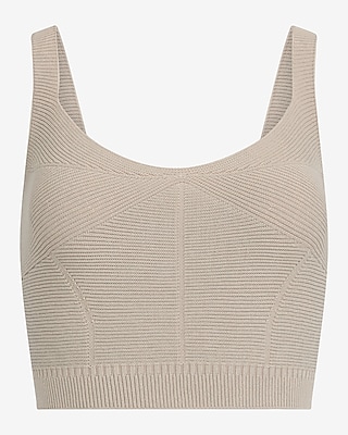 Fitted Ribbed Scoop Neck Sweater Tank - image 3