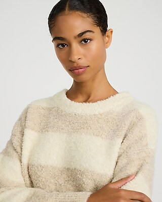 Wool-Blend Striped Crew Neck Sweater - thumbnail 6