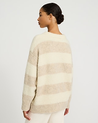 Wool-Blend Striped Crew Neck Sweater - thumbnail 7