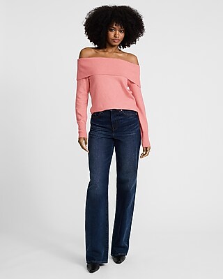 Cloud Soft Off The Shoulder Sweater | Express