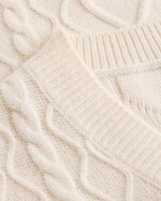 Cable Knit V-Neck Sweater