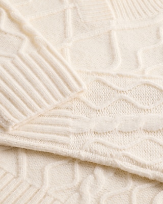 Cable Knit V-Neck Sweater