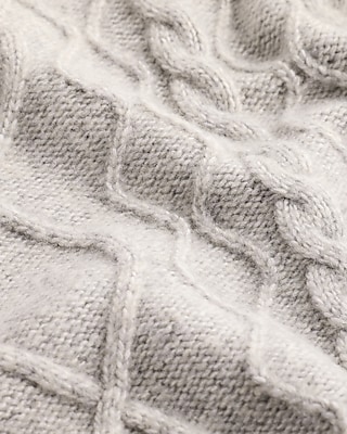 Cable Knit V-Neck Sweater