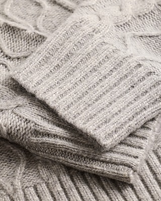 Cable Knit V-Neck Sweater