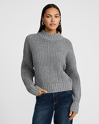 Ultrasoft Relaxed Mock Neck Sweater | Express