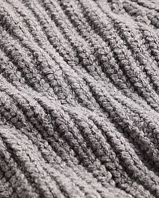 Open Stitch Mock Neck Sweater