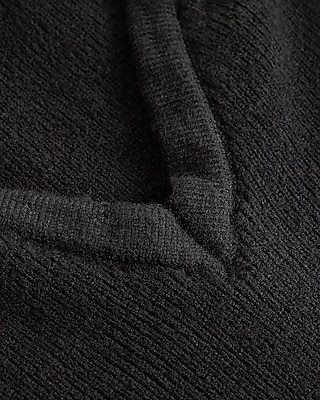 Ribbed V-Neck Long Puff Sleeve Sweater