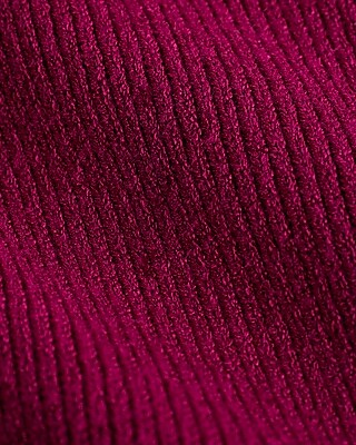 Ribbed V-Neck Long Puff Sleeve Sweater