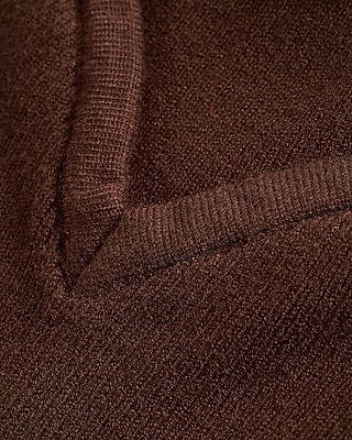 Ribbed V-Neck Long Puff Sleeve Sweater - image 5