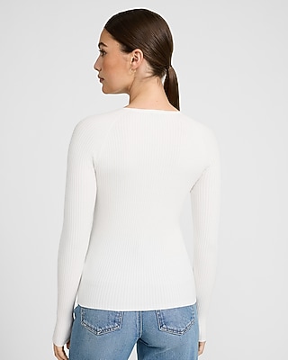 Airy Soft Fitted Ribbed Hardware Sweater