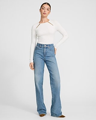 Airy Soft Fitted Ribbed Hardware Sweater