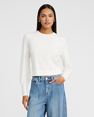 Airy Soft Skimming Crew Neck Sweater