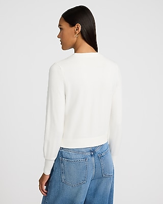 Airy Soft Skimming Crew Neck Sweater