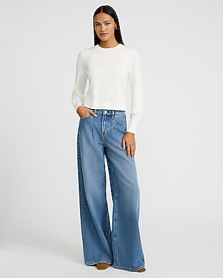 Airy Soft Skimming Crew Neck Sweater