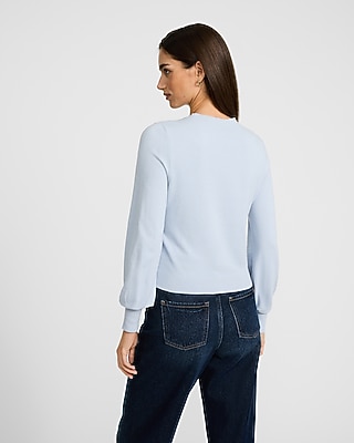 Airy Soft Skimming Crew Neck Sweater - image 2