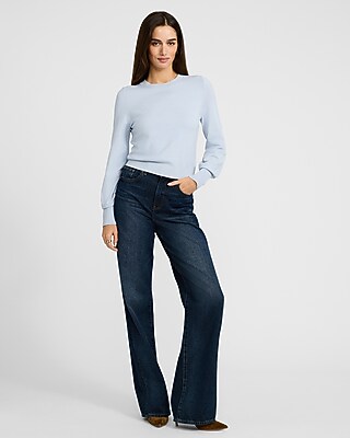 Airy Soft Skimming Crew Neck Sweater - image 3