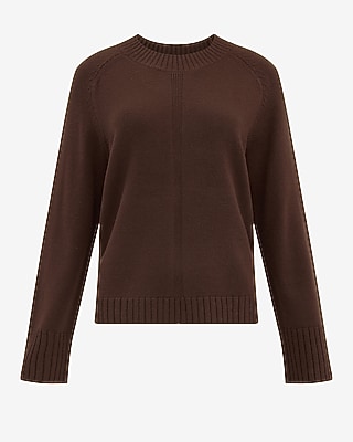 Airy Soft Crew Neck Wide Sleeve Sweater