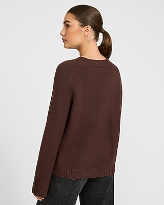 Airy Soft Crew Neck Wide Sleeve Sweater