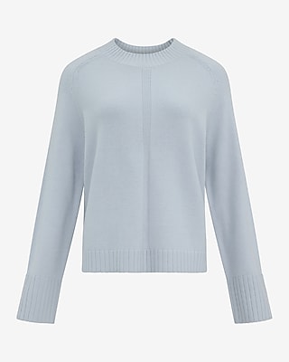 Plush Airy Soft Crew Neck Wide Sleeve Sweater