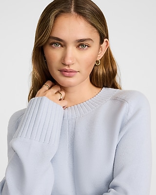 Plush Airy Soft Crew Neck Wide Sleeve Sweater