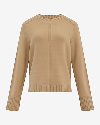 Plush Airy Soft Crew Neck Wide Sleeve Sweater