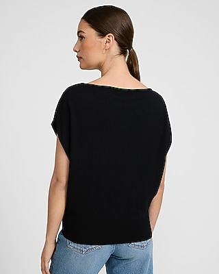 Airy Soft Short Sleeve Dolman Sweater