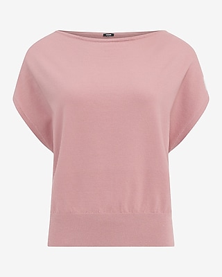 Airy Soft Short Sleeve Dolman Sweater
