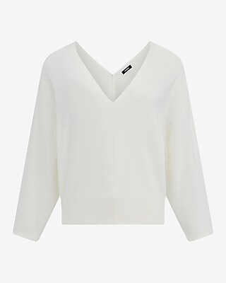 Airy Soft V-Neck Dolman Sleeve Sweater