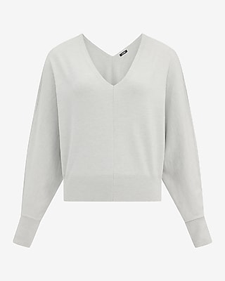 Airy Soft V-Neck Dolman Sleeve Sweater - image 4