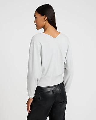 Airy Soft V-Neck Dolman Sleeve Sweater - image 2