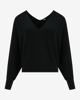 Airy Soft V-Neck Dolman Sleeve Sweater - image 4