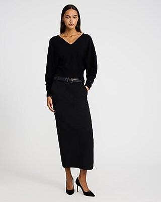 Airy Soft V-Neck Dolman Sleeve Sweater - image 3