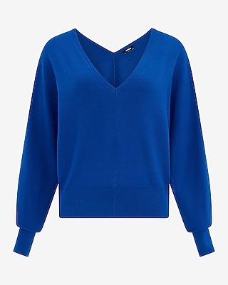 V-Neck Dolman Sleeve Sweater in Airy Soft - thumbnail 9