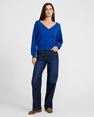 V-Neck Dolman Sleeve Sweater in Airy Soft - thumbnail 8