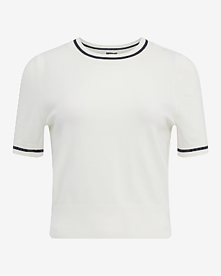 Airy Soft Tipped Short Sleeve Sweater