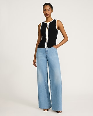 Airy Soft Tipped Cutout Sweater Vest