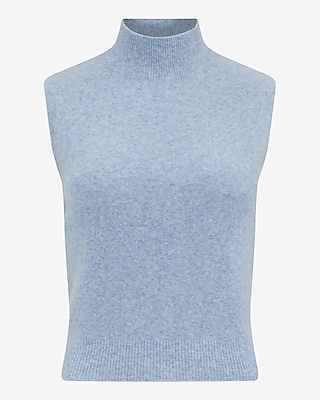 Wool-Blend Mock Neck Sweater Tank - image 5